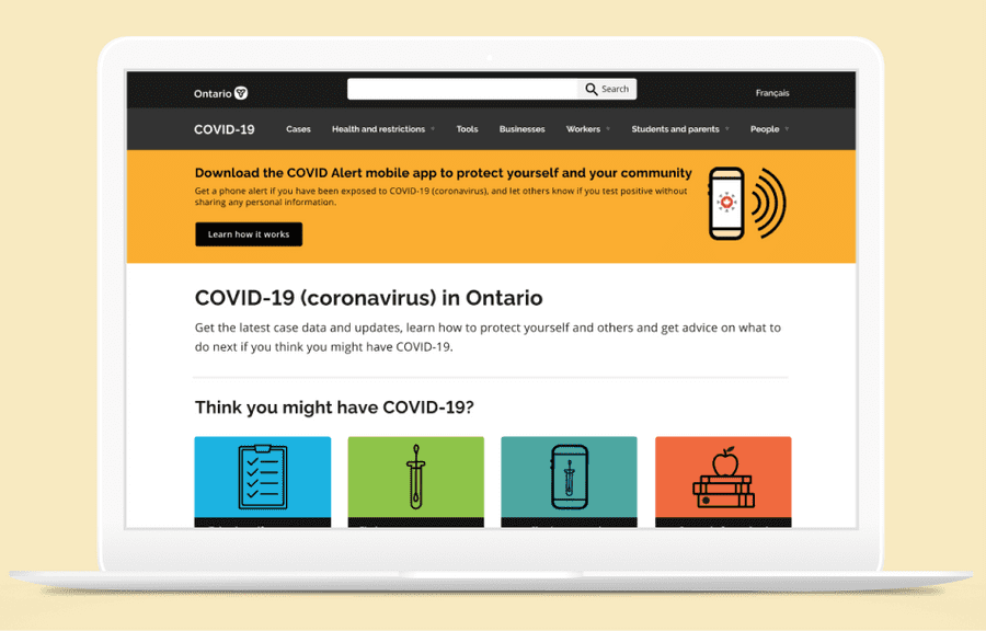 Header image of COVID-19 microsite