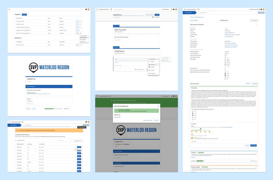 Various mockups done for Arbitrium